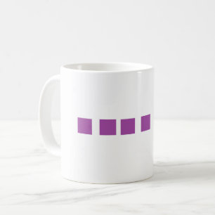 Purple blocks mug