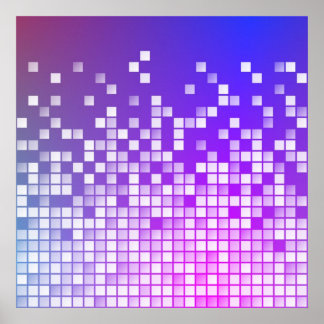 Purple Blocks Poster