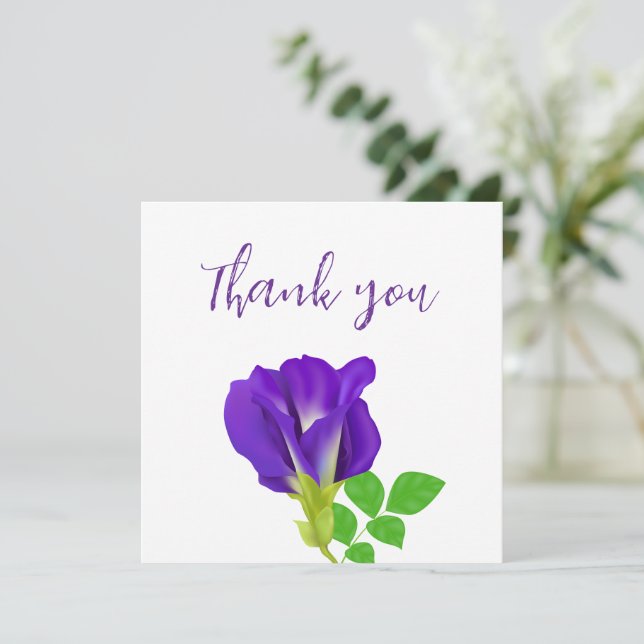 Purple Bloom Floral Gift Wrap (Standing Front)