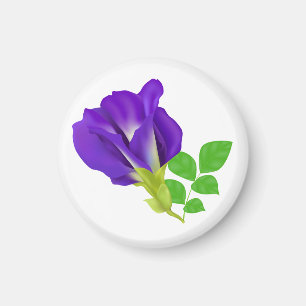 Purple Bloom Floral Gift Wrap Magnet