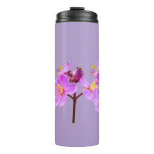 Purple Bloom Thermal Tumbler - Keep Your Drinks Ho