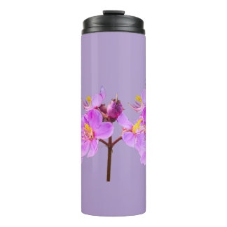 Purple Bloom Thermal Tumbler - Keep Your Drinks Ho