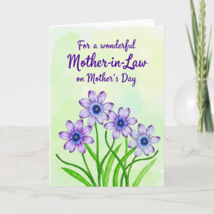 Purple Blossom Gratitude Note Card