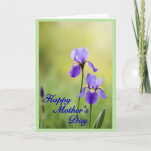 Purple Blossom Mothers Card