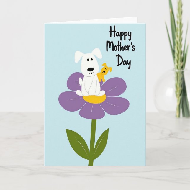 Purple Blossom Mothers Day Card (Front)
