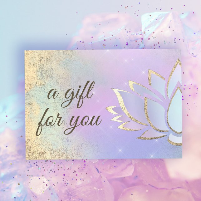 purple blu lotus flower  gift certificate (Creator Uploaded)