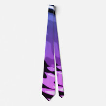 Purple Blue and Black Abstract Swirl Neck Tie