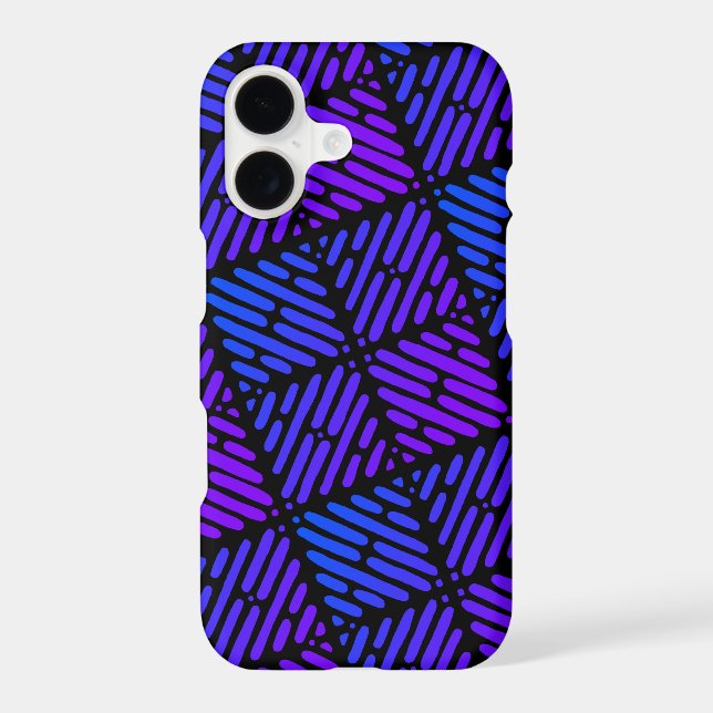 Purple, Blue and Black Line Pattern (Back)
