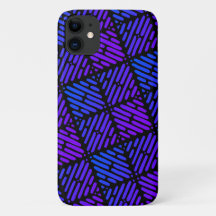 Purple, Blue and Black Line Pattern