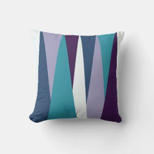purple blue and white cushion