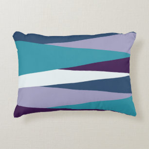 purple blue and white purple abstract decorative cushion