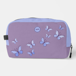 Purple Blue Butterfly Kaleidoscope Violet Dopp Kit
