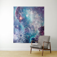 Purple Blue Celestial Pattern