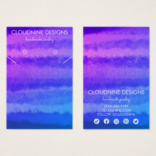 Purple Blue Earring Necklace Jewellery Display Car