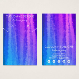 Purple Blue Earring Necklace Jewellery Display Car