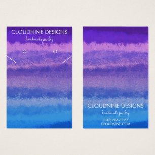 Purple Blue Earring Necklace Jewellery Display Car