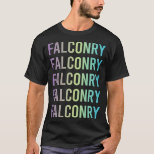 Purple Blue Falconry Falconer T-Shirt