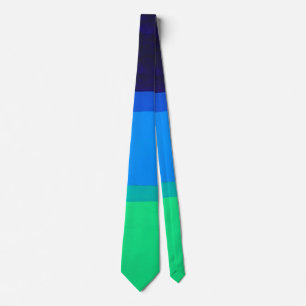 Purple Blue Green Ocean modern abstract art Tie
