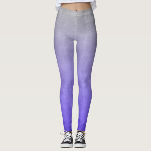 Purple blue Grey rustic ombre Leggings