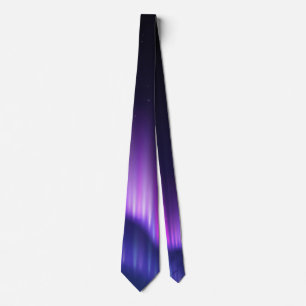 Purple Blue Haze Sky - Polar Lights   Tie