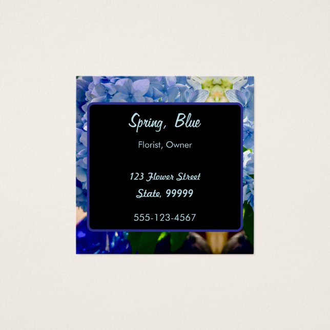 Purple Blue Hydrangeas Bouquets (Front)