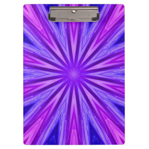 Purple/Blue Kaleidoscope Clipboard