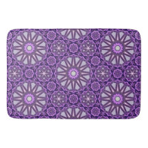 Purple Blue Kaleidoscope Pinwheel Mandala Pattern