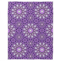 Purple Blue Kaleidoscope Pinwheel Mandala Pattern
