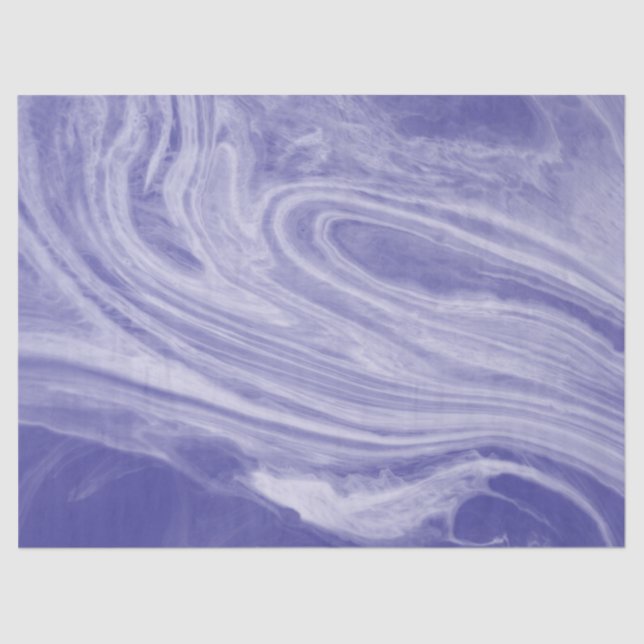 Purple Blue Marbly Painting Light Abstract Texture Tissue Paper (Front)
