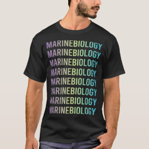 Purple Blue Marine Biology Biologist T-Shirt