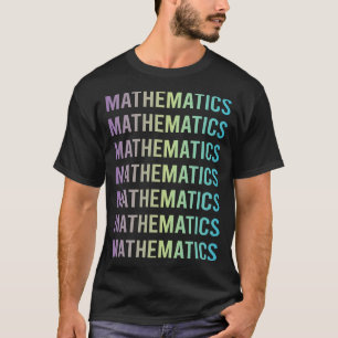 Purple Blue Mathematics Math Maths T-Shirt