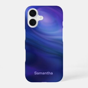 Purple Blue Ombre Gradient iPhone 16 Case