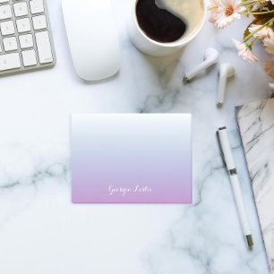 Purple Blue Ombre Gradient Personalised Post-it Notes