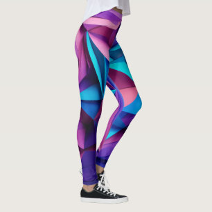 "Purple & Blue Ombre Leggings: Vibrant Colours for Leggings