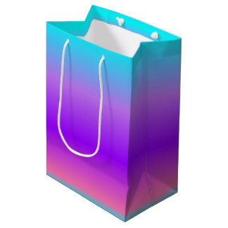 Purple Blue Ombre  Medium Gift Bag