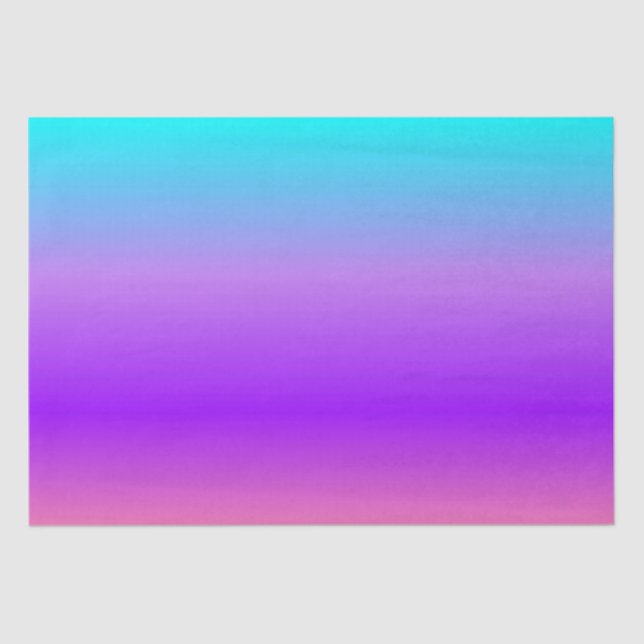 Purple Blue Ombre   Tissue Paper (Front)