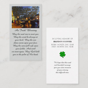 Purple Blue Orange In Loving Memory Remembrance Business Card
