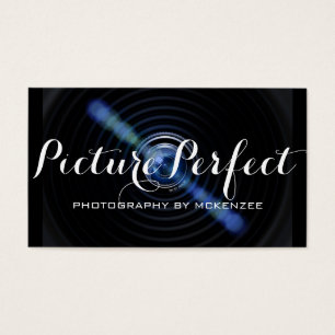 Purple Blue Photographer Photography Card