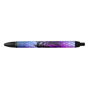 Purple, Blue, & Pink Dragon Scale Fantasy Pen