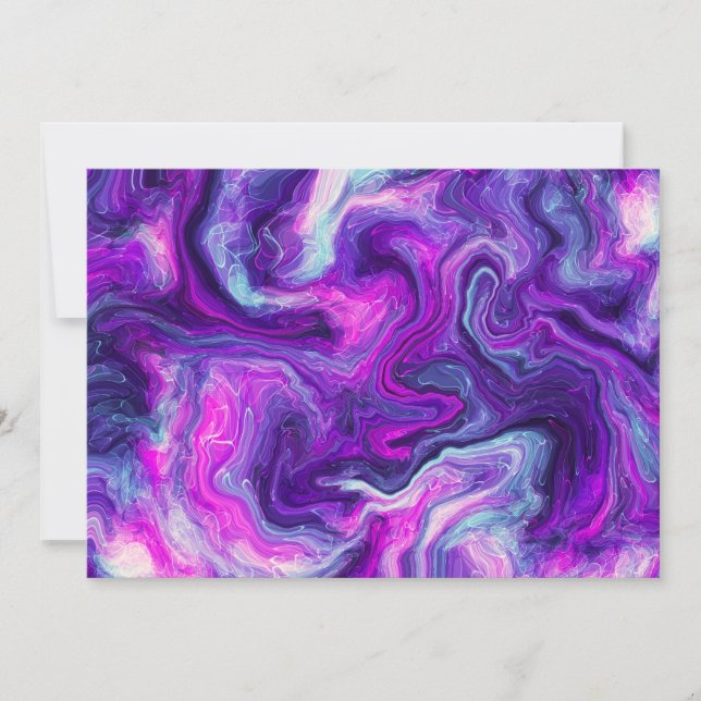 Purple, Blue, Pink Fluid Artwork (Front)