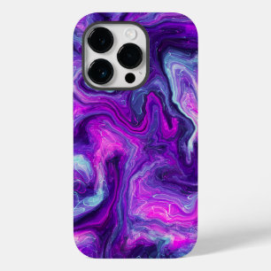 Purple, Blue, Pink Marble Fluid Art Case-Mate iPhone 14 Pro Case