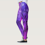 Purple & Blue Psychedelic Starburst Tie Dye Leggings<br><div class="desc">These leggings feature a psychedelic tie dye design reminiscent of the 1960s hippie counter culture. Perfect for yoga,  running,  working out at the gym,  or just when you want to wear some cute sexy tights. The colours include shades of purple and blue with a bit of fuchsia or pink.</div>