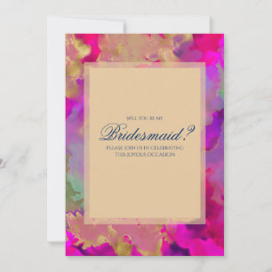 Purple, blue, purple marble in invitations 