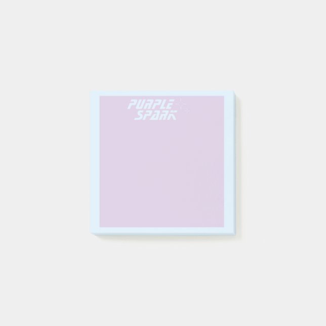 Purple Blue Small Business   Post-it Notes (Front)