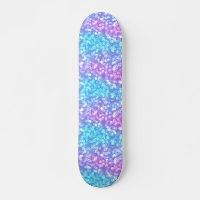 Purple & Blue Speckled Skateboard (Front)