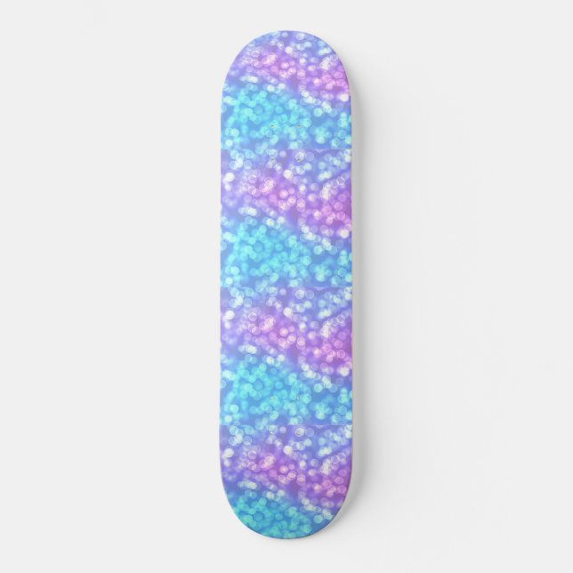 Purple & Blue Speckled Skateboard (Front)