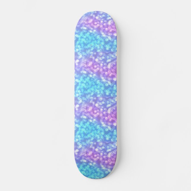 Purple & Blue Speckled Skateboard (Front)