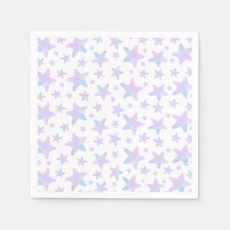Purple Blue stars Princess Themed Birthday Party Napkin