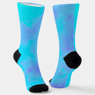 Purple Blue Storm Clouds  Socks