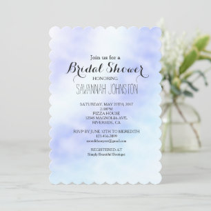 Purple Blue Tie dye bridal shower  Invitation